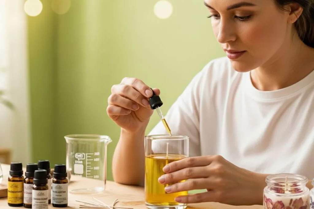 elaboración de velas aromáticas