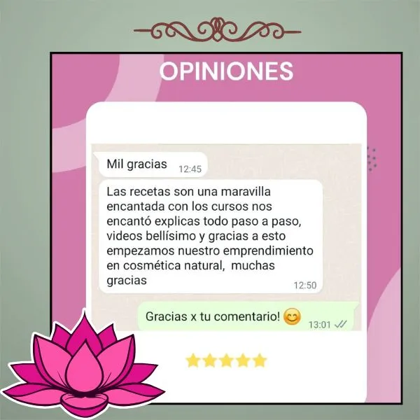 cosmetica natural con Flor 7