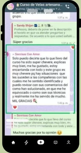 TESTTIMONIO PARA VELAS ARTESANALES 5