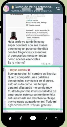 TESTTIMONIO PARA VELAS ARTESANALES 6