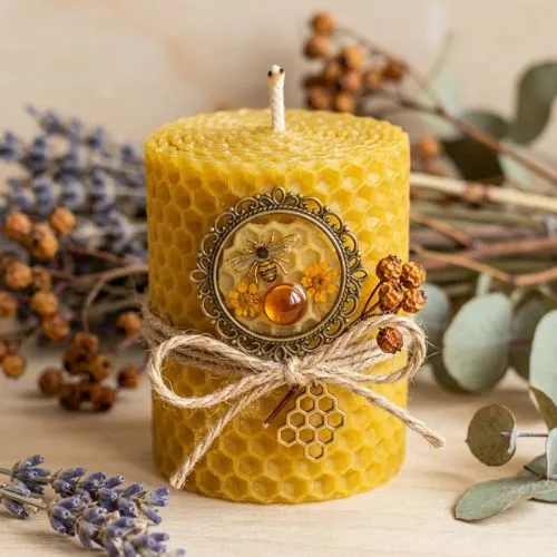 Velas moldeables con cera de abeja