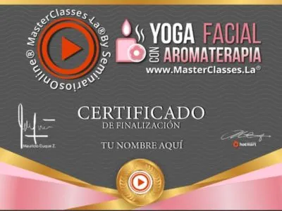 certificado yoga facial aromaterapia