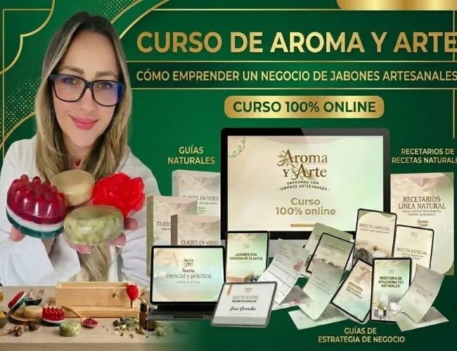 curso de aroma y arte emprender con jabones aretesanales