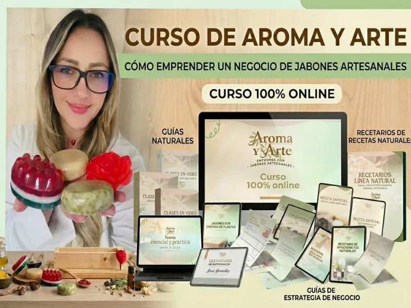 🌿Los jabones terapéuticos son una excelente puerta de entrada al bienestar natural para tu piel 8 curso de aroma y arte