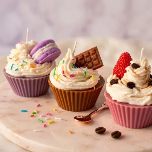 velas diseno cup cake