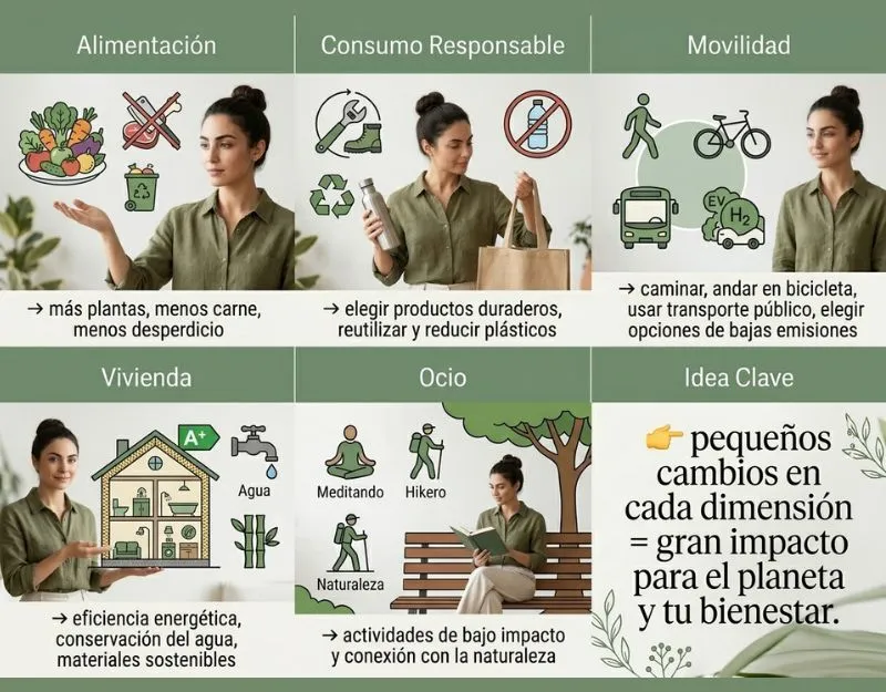  Las cinco dimensiones de un estilo de vida sostenible