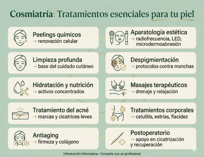 Tratamientos esenciales para la piel Cosmiatria