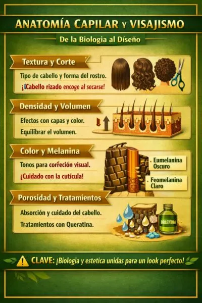 Anatomía capilar y visajismo

