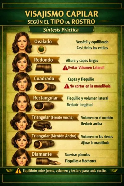 Infograma de un visajismo capilar