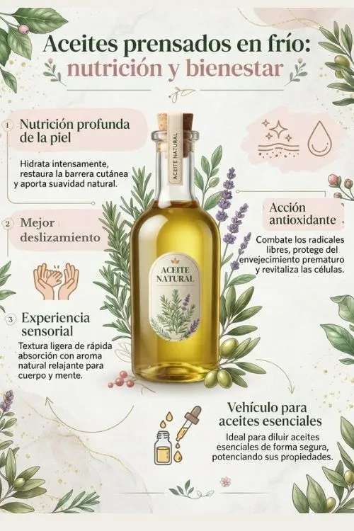 🌿(43) Masajes conscientes y sostenibles: el poder de los aceites vegetales prensados en frío 4 Beneficios del aceites prensados en frío en los masajes