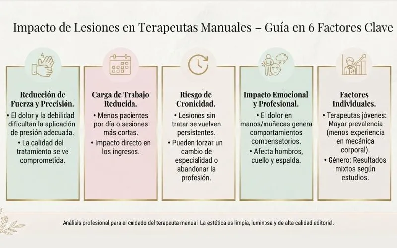🌿(37) Lesiones de las manos en los fisioterapeutas y masajistas: el riesgo invisible de la profesión 3 Lesiones en terapeutas Manuales