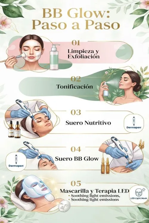 pasos de  BB Glow 