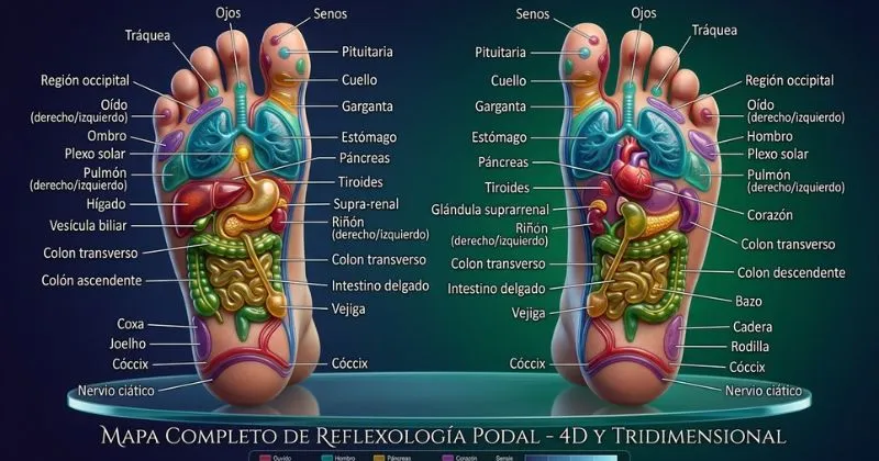 Mapeo Reflexología podal y manual