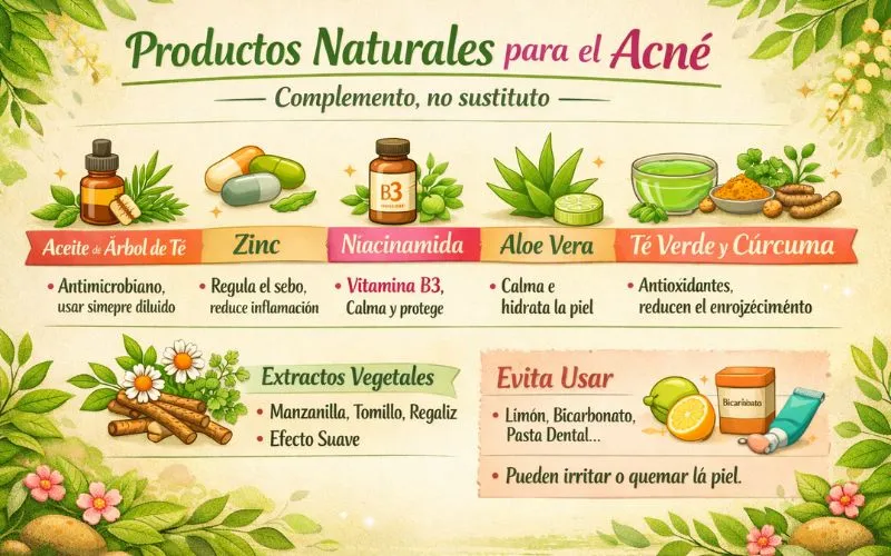productos naturales para el acné