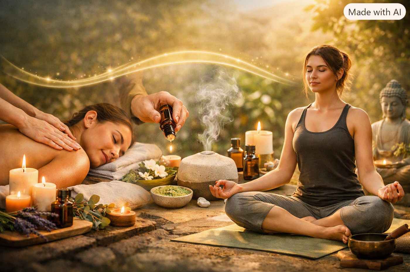 Integracion holistica como combinar masaje aromaterapia y meditacion en una rutina