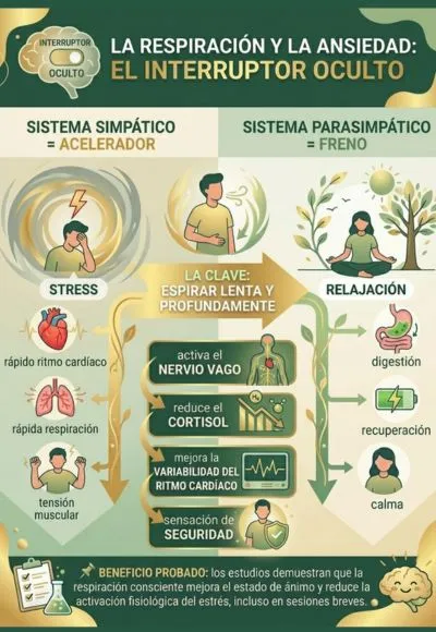 Pranayama (respiración consciente). la respiración y la ansiedad 