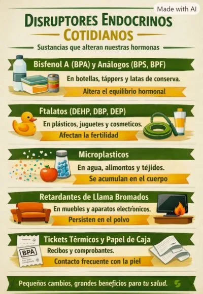 disruptores endocrinos cotidianos