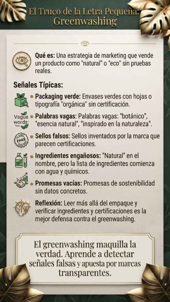 el truco del greenwashing