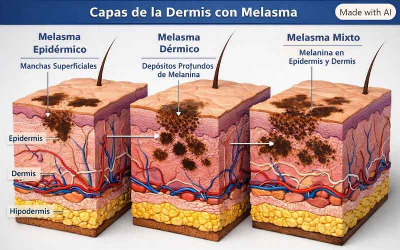 melasma corte transversal