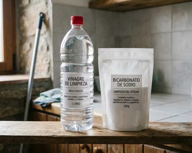  Productos de limpieza vinagre y bicarbonato