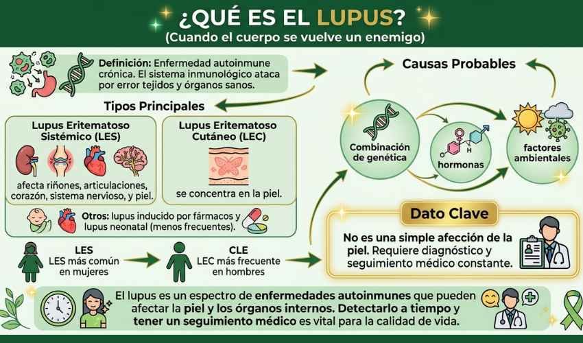 infografía de: ¿Qué es el Lupus?