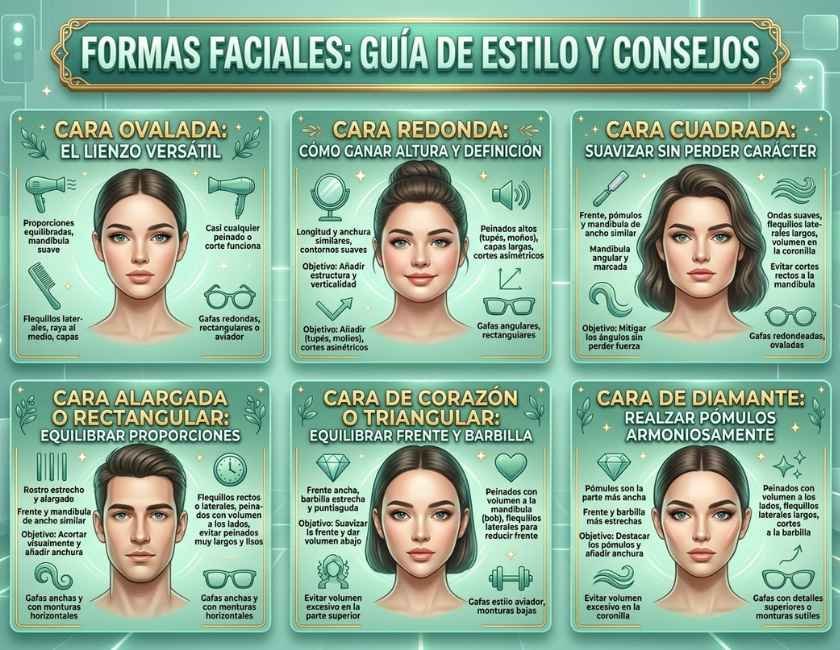 Armoniza tu Cabello y rostro y mejora tus facciones
