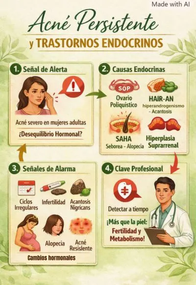 Acné persistente y trastornos endocrinos