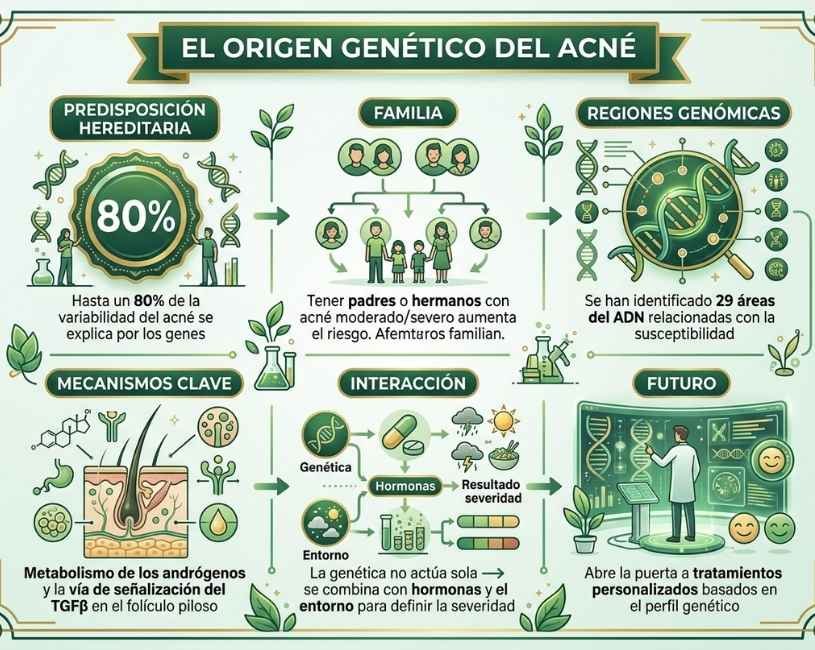 factores que desencadenan el acne