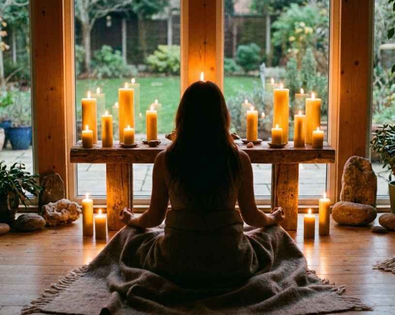 Rituales con velas y meditación guiada